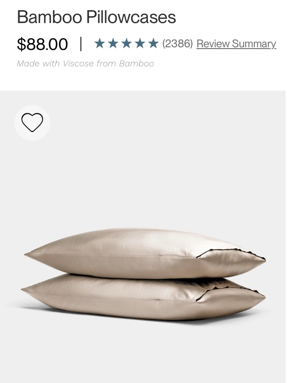 Cozy Earth Bamboo King Pillowcases - Oat (Set of 2)